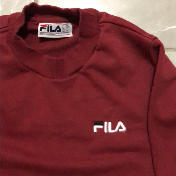 Fila Burgundy Sweater - Picture 2 of 4